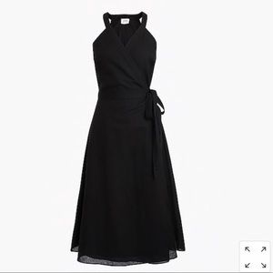 J Crew linen wrap dress - M